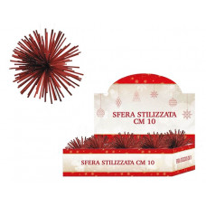 SFERA STILIZZATA CM.10 ROSSO (36pz)